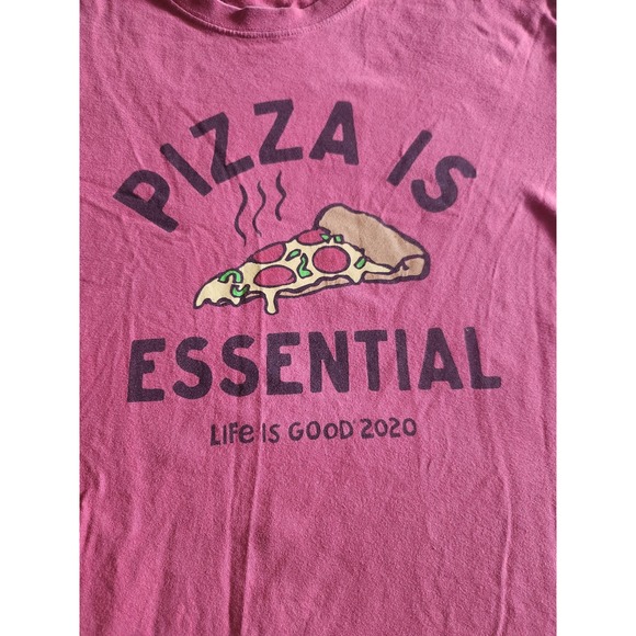 Life is Good Pizza is Essential Mens M - Picture 4 of 7